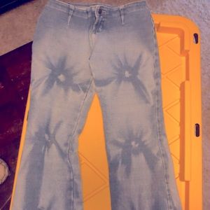 Hip hugger low rise stretch flare pants. Jacob annex.